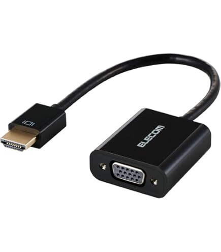 Amazon.co.jp: エレコム DisplayPort to VGA 変換アダプタ 1920×1200