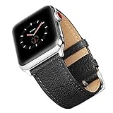 Apple Watch Series 3 バンド 本革 Benuo アップルウォッチ 交換バンド ビジネス風 アダプター付き 簡単交換 シンプル Apple Watch ベルト 全機種対応 iWatch Series 3/2/1/Edition/Sport 対応 (38mm, ブラック) Apple Watch Series 3 バンド 本革 Benuo アップルウォッチ 交換バンド ビジネス風 アダプター付き 簡単交換 シンプル Apple Watch ベルト 全機種対応 iWatch Series 3/2/1/Edition/Sport 対応 (38mm, ブラック)