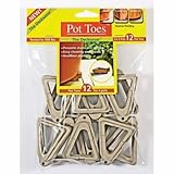 The Plant Stand PSNPT12LGHT Plant Stand Pot Toes Light Gray 12PK Bag