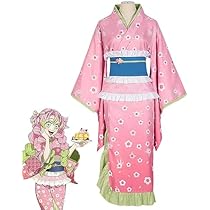 Q⑧4 鬼滅の刃 恋柱 甘露寺蜜璃 着物 浴衣 和風 オリジナル コスプレ 衣装 61ujiAoVvWL._AC_SY200_QL15_.jpg