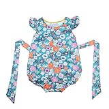 Perfk ジャンプスーツ レース ストラップ ロンパー ワンピース 120cm 青 かわいい 赤ちゃん 女の子 幼児 　　写真着