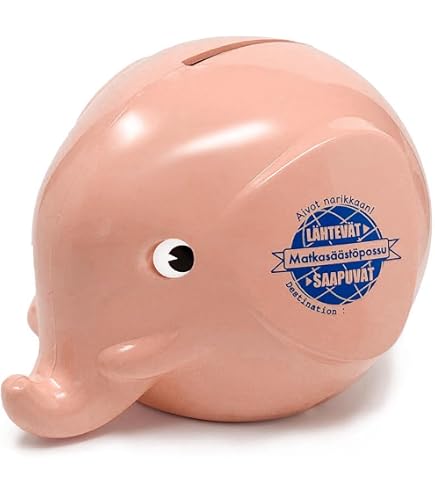 Amazon.co.jp: Fantti ゾウ 貯金箱 鍵付き 北欧 フィンランド おしゃれ