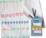 Yellow Owl Workshop MARKET STENCIL　TEA　TOWEL　KITS　手作りタオルキット