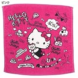 内野 ハローキティ KT40THプリント タオルハンカチ ピンク【サイズ】約25×25cm
