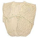 スワドルミー おくるみ ステージ2 Cursive Ivory S/M 3枚セット 54880 ベビー ブランケット Swaddle Me サマーインファント Summer Infant [並行輸入品
