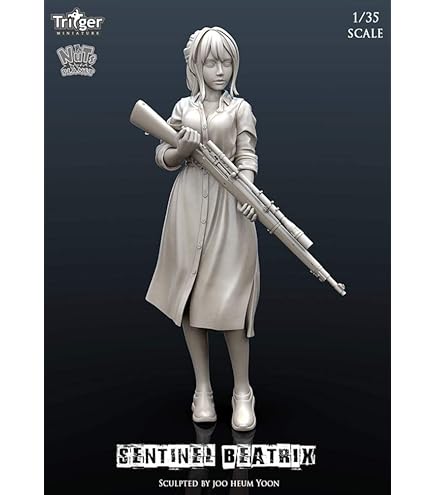 Amazon | ナッツプラネット 1/35 敵を監視する女スナイパー 未塗装