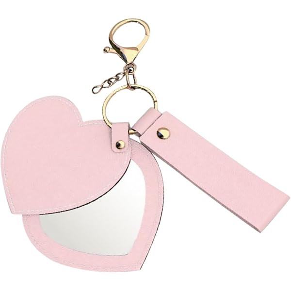 新品】 グロッシアー Glossier 携帯型キーホルダー 最新 ミラー付き