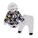 シェレミ ベビーロンパース ジャンパー 3点セット 長袖+パンツ+帽子 子供服 春秋 冬服 ベビー男女兼用 赤ちゃん 100％綿製 子供の日 プレゼン ハロウィン 漫画プリント 幼児ロング 70cm-