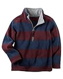 Cartersベビー男の子half-zip Heavyweight Fleeceプルオーバー( 24 Months、ネイビーストライプ)