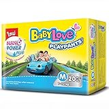 Baby Love Playpants Baby Pants Diapers Nano Power plus size M 20 pcs