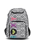 Roxy Girls Shadow Swell BackPack Black White Zig Zag [並行輸入品]