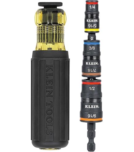 Amazon | Klein Tools 32932 5-in-1 SAE インパクトソケットセット 1/4
