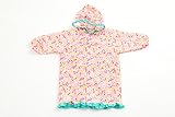 レインコート　女の子　90cm-130cm　ピンク/パープル　オレンジボンボン（orange bon bon） (110, ピンク)