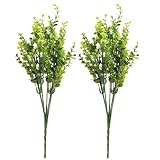 Zhhlinyuan 2 x Fake Artificial Plant Floral Leave Foliage Home Office Wedding Decoration 4279#