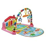 Life-Tandy Baby Kick and Gym Play Mat Lay & Play 3 in 1 Fitness Music And Lights Fun Piano Girl Boy 
