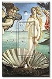 Printed壁プレートwith Matchingロッカースイッチおよび/またはコンセント – Botticelli : Venus マルチカラー 30-Printed-Single-DecoraSw
