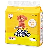 アイリスオーヤマ ペットシーツ 超薄型 1回使い捨て 抗菌 消臭 小型犬・中型犬 ワイド 150枚入