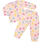 ガールキッズパジャマ[enfant pur]女の子|女児|子供用うさぎ柄長袖パジャマ上下セット 130cm パープル