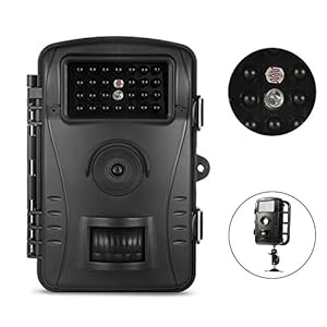 トレイルカメラ WTwisdom Together 防犯カメラ 動体検知カメラ 防水カメラ 電池式 SDカード録画 ワイヤレスカメラ 赤外線LED ライト搭載 60°広角レンズ 720p 暗視カメラ 人体感知