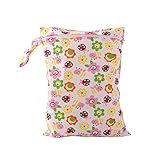 Domybestおむつポーチ おむつバッグ 防水ポーチ　ウェットバック　ベビー　オムツ収納　可愛い　５種類選べる (B)