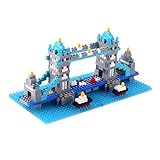 YouCute Micro BlocksBritish Tower Bridge Model Small Building Block Set LOZ Nanoblock Compatible [並行