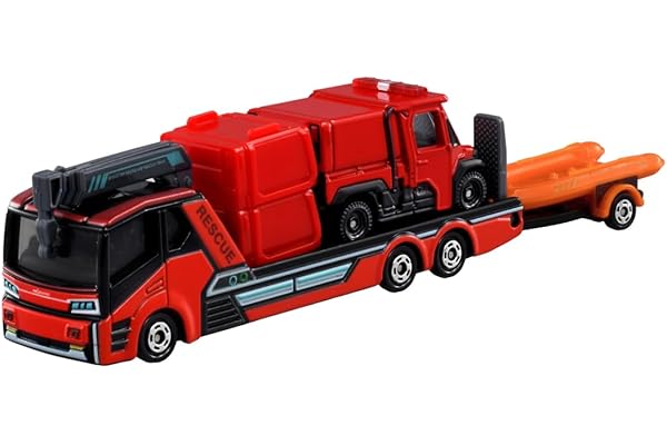 タカラトミー(TAKARA TOMY) トミカ ロングタイプトミカ No.132 モリタ 小型オフロード消防車 レッドレディバグ ＆ 搬送車 ミニカー おもちゃ 3歳以上