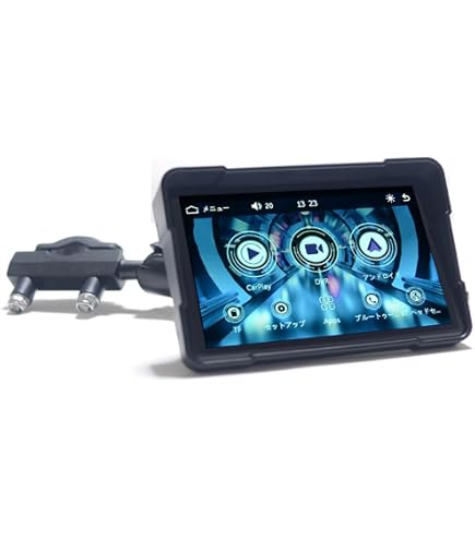 MTK 5インチ バイク用 防水 ポータブル ディスプレイオーディオ