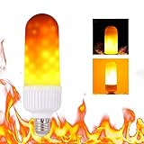 Tomshine LED電球 炎の電球 E26口金 SMD2835 電球色 無火炎イ ルミネーション クリスマス パーティーに活躍 部屋 玄関 雰囲気満点