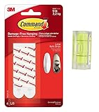 コマンドRefillストリップ、Large、ホワイト、6-strips ( 17023p-es ) withバブルレベル測定ツール