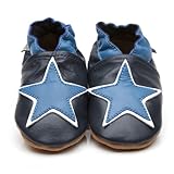 Soft Leather Baby Shoes Blue Star [ソフトレザーベビーシューズブルースター] 3-4 years (16.5 cm)