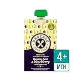 玄米100グラムの有機バナナ、梨＆ブルーベリー (Babease) (x 6) - Babease Organic Banana, Pear & Blueberry with Brown Rice 1