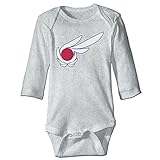 Sasa85 日本 都道府県 カートゥーン アイコン 長袖ボディースーツ ベビー服 トップス 出産祝い パーファクト グレー 6 M
