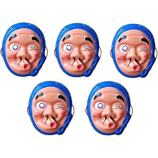 Amazon | お面 おかめ・ひょっとこ・お笑い 3枚セット 約H21