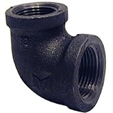 pannext fittings corp b-rel1210 1-1/4" x 1", Black Reducing Elbow, 90 Degree [並行輸入品]