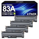 83Aトナーカートリッジ ブラック - HP 83A CF283A ブラックトナーカートリッジ 83X CF283X HP LaserJet Pro MFP M125nw M201dw M225dw M255dn M201nプリンター用 (4個パック)