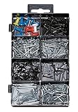 Small Metal Wire Nail, Brad, and Push Pins Assortment, Commonly Used Sizes 600 Pieces. [並行輸入品]