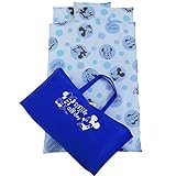 お昼寝布団セット ディズニー 6点セット S-GU090/091 (サックス（ミッキー）)