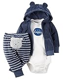 Carter 's ユニセックス ベビー I'm So Happy 3ピース テリー カーディガンセット （ベビー）