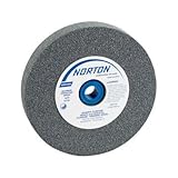 Norton Gemini Bench and Pedestal Abrasive Wheel, Type 01 Straight, Aluminum Oxide, 1" Arbor, 5" Diam