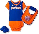 NBA Infant Lil Jerseyクリーパー, Bib and Bootie Set ブルー