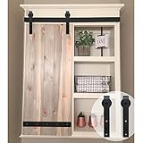 HomeDeco Hardware 片引き戸 ドア 取り付け 扉 レール 8FT (2.44メートル） シングルドア