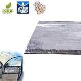 車用断熱マット 遮音防音材料 100×40CM　断熱マット　ドア断熱　アルミ箔　フォーム　シルバー　熱反射　吸音　エンジン用　遮音材料　断熱　防音材料　厚さ9MM