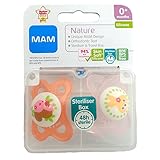 1パック2 Mam自然 0 + M個のおしゃぶり (リス/ウサギ)、 (MAM UK LTD) - MAM Nature 0+M Soother, 2 per pack (Squirrel/Rabbi