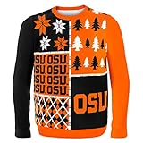 KLEW NCAA Busyブロックセーター L オレンジ