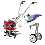 ホンダ 耕運機 プチな パープル培土器＋二輪移動タイヤ付セット