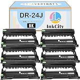 【InkCity】Brother(ブラザー)用 DR-24J ドラムユニット【Black×6本】大容量 互換ドラムカートリッジ【純正品と互換可能/高発色/個別包装/安心サポート】対応機種：MFC-L2750DW、MFC-L2730DN、DCP-L2550DW、DCP-L2535D、FAX-L2710DN、HL-L2375DW、HL-L2370DN 、HL-L2330D