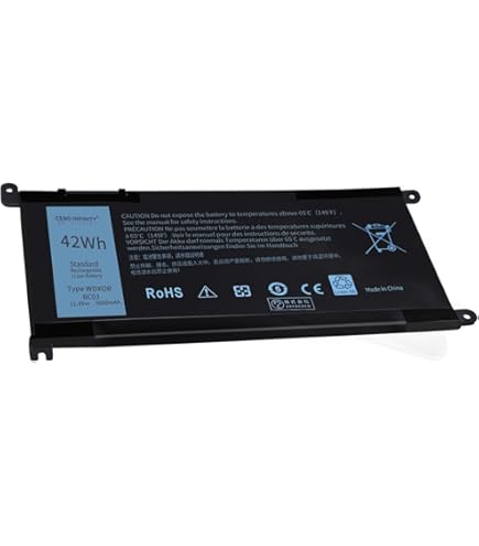 Amazon.co.jp: WDX0R互換バッテリー【11.4V 3680MAH】 Dell Inspiron