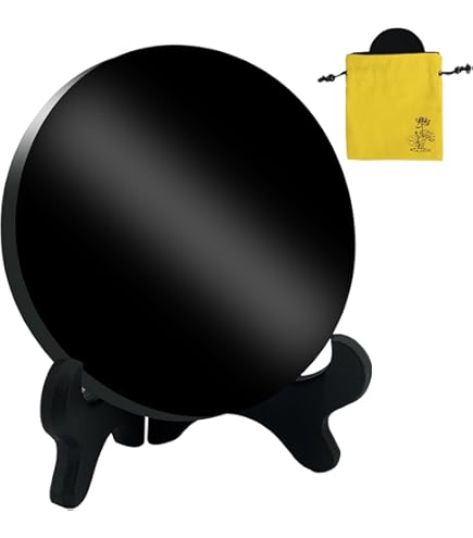 Amazon.co.jp: AGERYU 黒曜石スクライミラー 黒曜石ミラー スタンドと