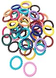 GJTr スパイラル コイル スプリング ヘアゴム ゴム キッズ レディース 海 プール 50個 セット B