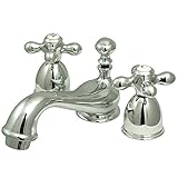 Elements of Design ES3951AX Chicago 2-Handle 4" to 8" Mini Widespread Lavatory Faucet with Brass Pop